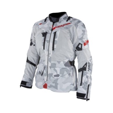 Leatt Adventure Giacca ADV FlowTour 7.5 V24 grigio acciaio-bianco-rosso