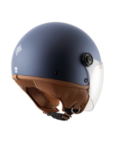 Tucano Urbano casque de jet El`Jettin 6.0 bleu foncé matt