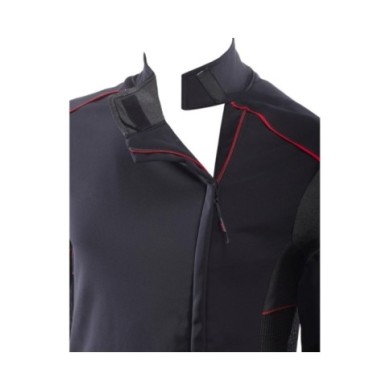 SIXS Maillot coupe-vent WTJ V3 noir-rouge