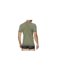 SIXS Maglia a maniche corte con collo rotondo ARMY verde militare XS