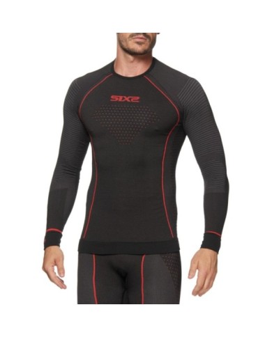 SIXS Funktionsshirt-langarm Blazefit TS2W CU schwarz-rot XS