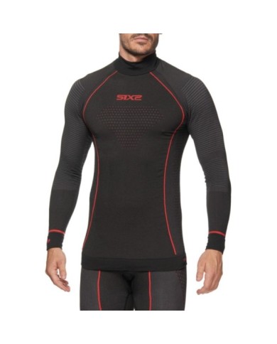 SIXS Funktionsshirt-langarm Blazefit TS3W schwarz-rot XS