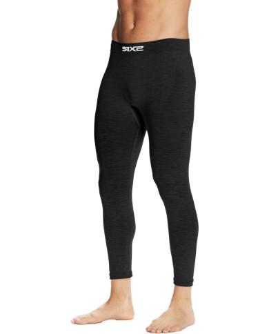 SIXS Calecons longs fonctionnel PNX Merino noir S