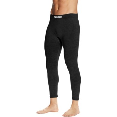 SIXS Calecons longs fonctionnel PNX Merino noir S