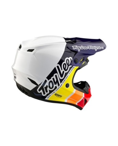 Troy Lee Designs Casco GP - Runner bianco-nero-rosso