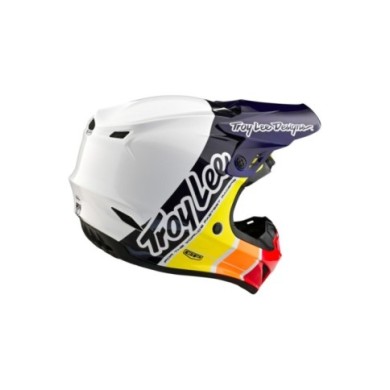 Troy Lee Designs Casco GP - Runner bianco-nero-rosso