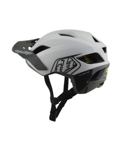 Troy Lee Designs Casco Flowline W Mips - Point bianco-nero XS