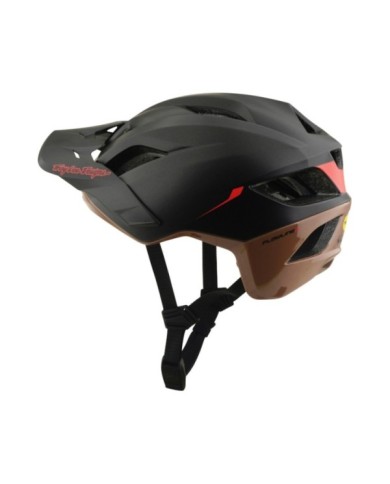 Troy Lee Designs Flowline Se Casco W Mips - Stacks grigio scuro-marrone XS