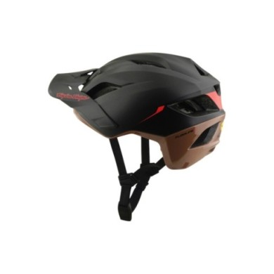 Troy Lee Designs Flowline Se Casco W Mips - Stacks grigio scuro-marrone XS