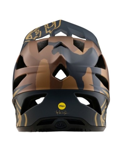 Troy Lee Designs Stage Helmet - Stealth nior-grey-marron XS