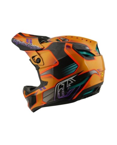Troy Lee Designs D4 Carbon Helmet W Mips - Crest gold
