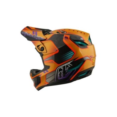 Troy Lee Designs D4 Carbon Helm W Mips – Crest Gold