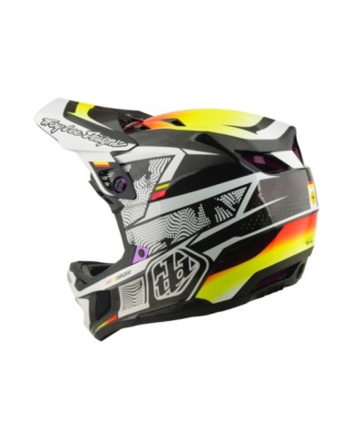 Troy Lee Designs Casco D4 Carbon W Mips - Lined Up nero