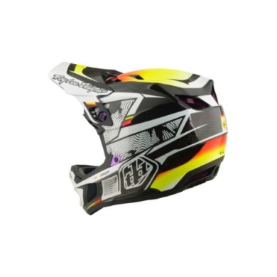 Troy Lee Designs D4 Carbon Helmet W Mips - Lined Up black
