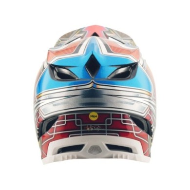 Troy Lee Designs Casco D4 Carbon W MIPS - Lowrider blu