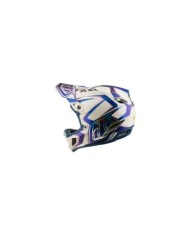 Troy Lee Designs D4 Composite Helmet W Mips - Flared white-dark blue