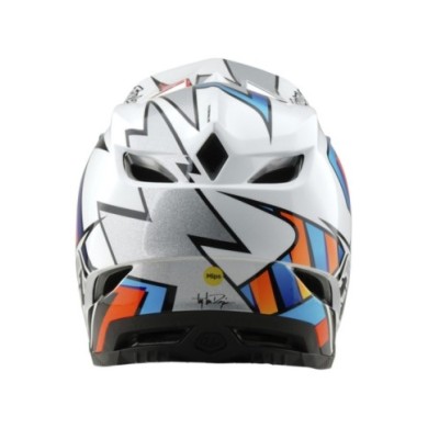 Troy Lee Designs D4 Composite Helmet W MIPS - Frames blanc-argent