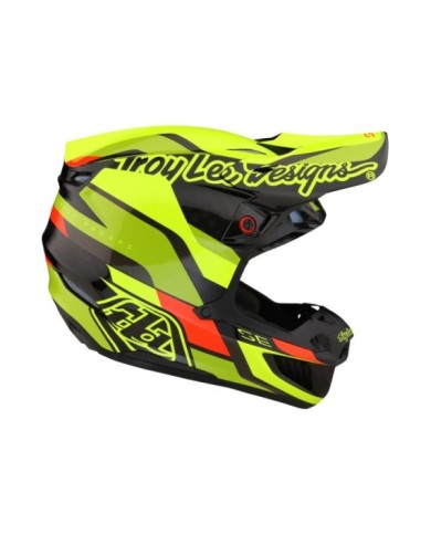 Troy Lee Designs SE5 ECE Carbon Helmet Mips - Omega schwarz-fluogelb