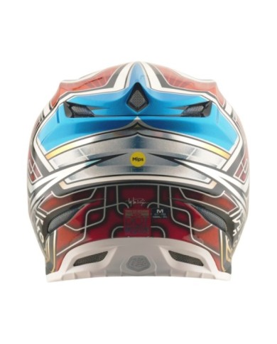 Troy Lee Designs SE5 ECE Carbon Helmet - Lowrider silber