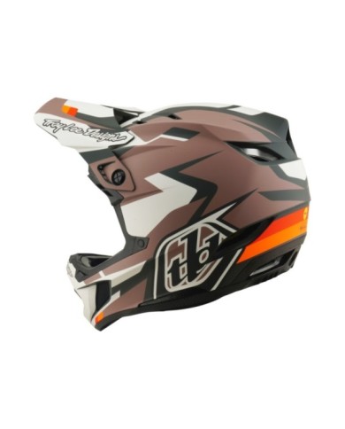 Troy Lee Designs Casco D4 Polyacrylite W Mips - Roamer marrone