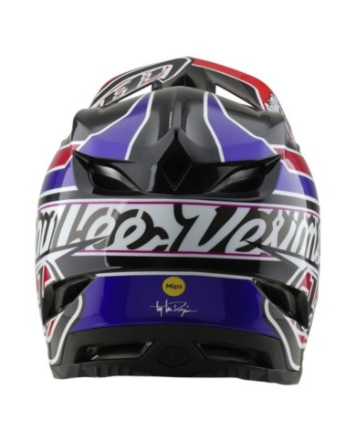 Troy Lee Designs D4 Polyacrylite Helmet W MIPS - Linear noir