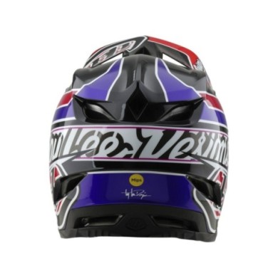 Troy Lee Designs D4 Polyacrylite Helmet W MIPS - Linear noir