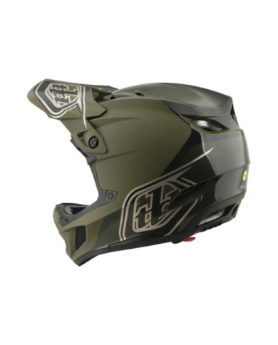 Troy Lee Designs Casco D4 Polyacrylite W Mips - Verde ombra