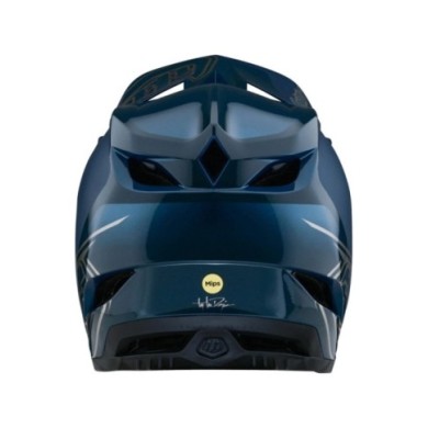 Troy Lee Designs Casco D4 Polyacrylite - Shadow blu