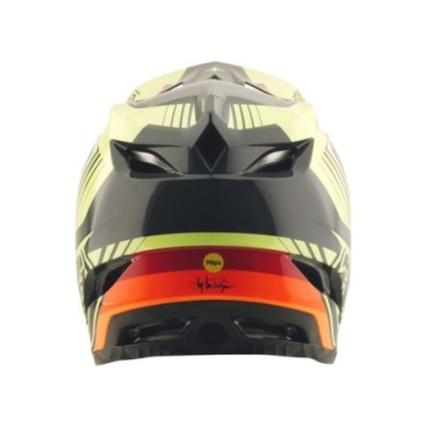 Troy Lee Designs Casco D4 Polyacrylite W MIPS - Qualifer nero-giallo