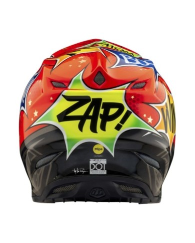 Troy Lee Designs SE5 ECE Composite Helmet - Cosmic Explosion rot