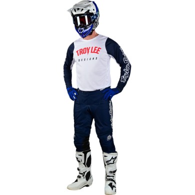 Troy Lee Designs GP PRO Pant - Mono weiss-marineblau