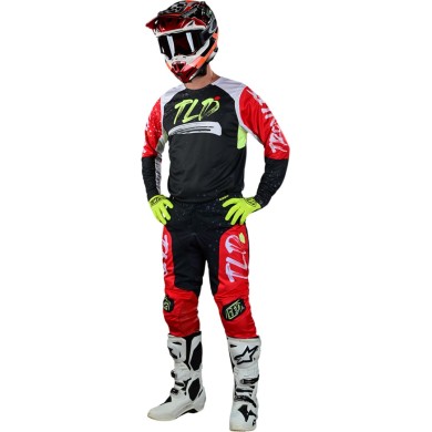 Troy Lee Designs GP PRO Pant - Partical nero-rosso