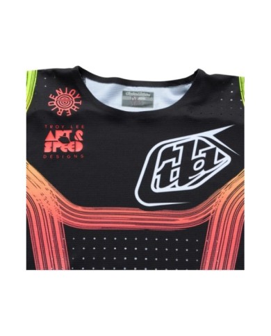 Troy Lee Designs SE PRO Jersey - Stripes schwarz-rot-gelb