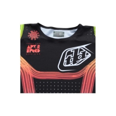 Troy Lee Designs SE PRO Jersey - Stripes noir-rouge-jaune