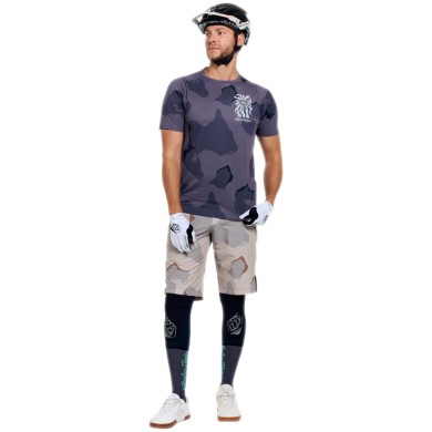 Troy Lee Designs Skyline Pro Kurzarmtrikot – Flow Camo grau