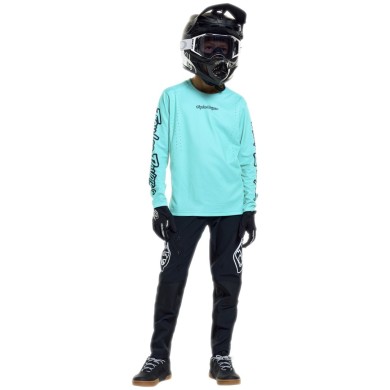 Troy Lee Designs Maglia Youth Sprint Pro - Mono turchese
