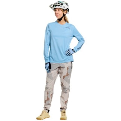 Troy Lee Designs Damen-Trikot Lilium Pro Long Sleeve Jersey – Mono blue