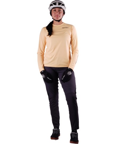 Troy Lee Designs Damen-Trikot Lilium Pro Long Sleeve Jersey – Mono yellow