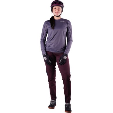 Troy Lee Designs Womens Lilium Pro Long Sleeve Jersey - Mono gray