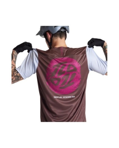 Troy Lee Designs Flowline SS Jersey - Flipped grau