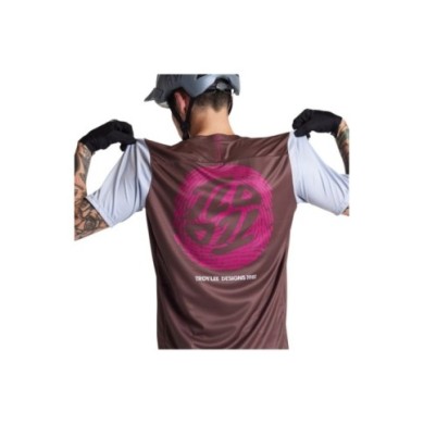 Troy Lee Designs Flowline SS Jersey - Flipped grau