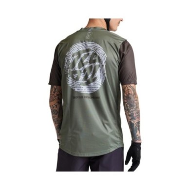 Troy Lee Designs Flowline SS Jersey - Flipped oliva