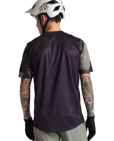 Troy Lee Designs Flowline SS Jersey - Condfined schwarz