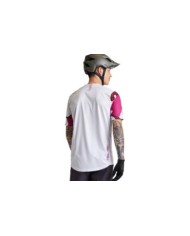 Troy Lee Designs Flowline SS Jersey - Condfined blanc-rose