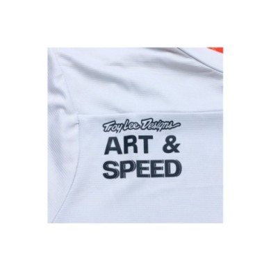 Troy Lee Designs Maglia Skyline LS - Elemental bianco