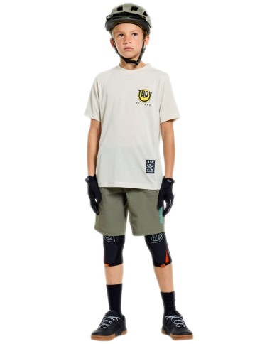Troy Lee Designs Maglietta a maniche corte Youth Skyline Ride - Happy beige