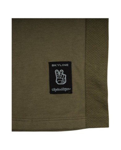 Troy Lee Designs Maglietta a maniche corte Youth Skyline Ride - Worldwide marrone