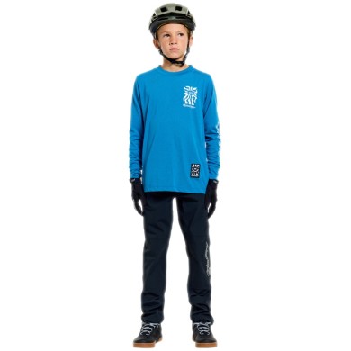 Troy Lee Designs Youth Skyline Ride Long Sleeve Tee - One Eye blue
