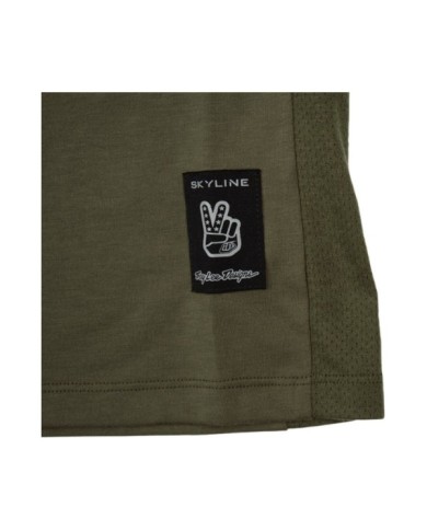 Troy Lee Designs Youth Skyline Ride Long Sleeve Tee - Worldwide marron