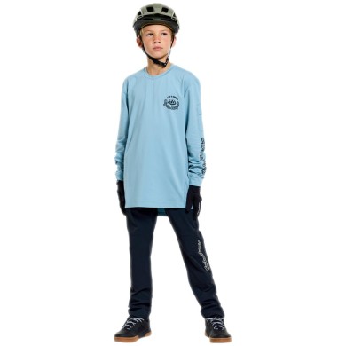 Troy Lee Designs Youth Ruckus Ride Long Sleeve Tee - Carbs blue